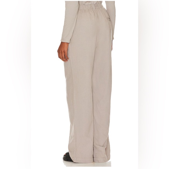 NWT Bobi Los Angeles REVOLVE pull on wide leg pants, lead/gray, size Small - Picture 15 of 16
